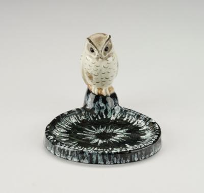 Rosa Neuwirth, a bowl with a barn owl, model number 392, probably Keramische Werkgenossenschaft, c. 1910/12 - Jugendstil and 20th Century Arts and Crafts