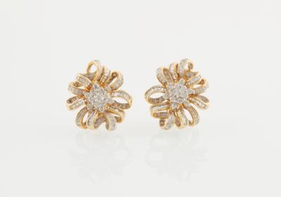 Diamant Ohrclips zus. ca. 2,60 ct - Jewellery