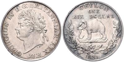 Ceylon, Georg IV. 1820-1830 - Coins and medals