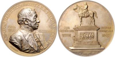 FM Graf Radetzky von Radetz 1766-1858 - Coins and medals