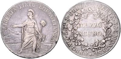 Italien, Piemontesische Republik 1798-1799 - Coins and medals
