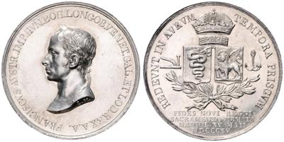 Krönung in Mailand- Franz I. und Ferdinand I. - Coins and medals