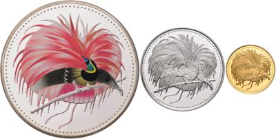 Papua NeuguineaParadiesvogelsatz o. J. (1894-1994) - Coins and medals