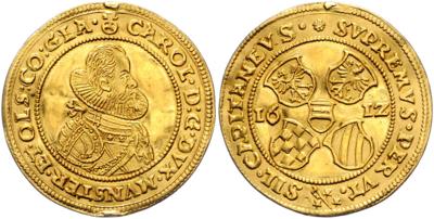 Schlesien, Münsterberg-Öls, Karl II. 1587-1617 GOLD - Coins and medals