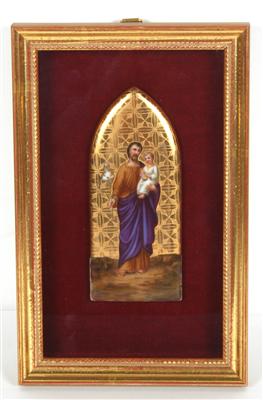 Künstler 20. Jh. Antonius von Padua mit dem Jesusknaben, - Antiques and art