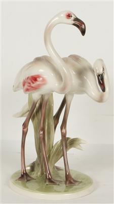 2 Flamingos, - Kunst, Antiquitäten und Möbel