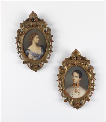 Kaiserin Elisabeth und Kaiser Franz Josef I. - Kunst, Antiquitäten und Möbel