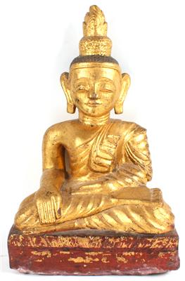 sitzender Buddha, - Antiques and art