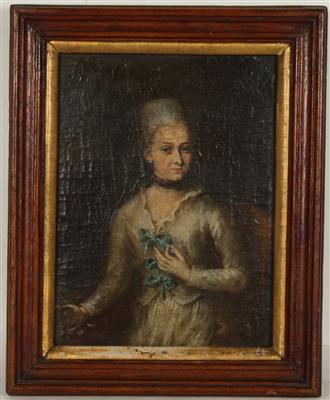 Künstler 19. Jh. Portrait einer Dame, - Weihnachtsauktion Kunst,  Antiquitäten und Möbel