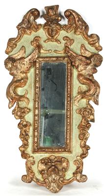 Zierlicher Wandspiegel im Barockstil, - Christmas auction - Art and Antiques