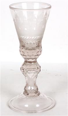 Pokal im Stile des 18. Jh. Glas, - Kunst, Antiquitäten und Möbel