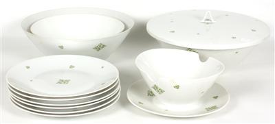 Speiseservice Porzellan Rosenthal nach 1957 best. aus: 6 Suppen, - Arte e antiquariato