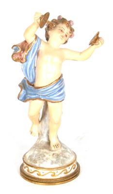 Musizierender Putto Porzellan, - Kunst, Antiquitäten und Möbel