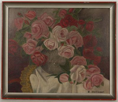Künstler 1. Hälfte 20. Jh. Stilleben mit Rosen, - Kunst, Antiquitäten und Möbel