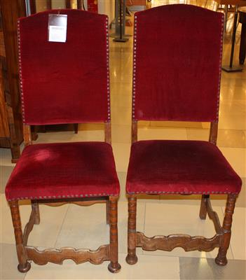 Paar provinzielle Sessel um 1800, - Kunst, Antiquitäten und Möbel