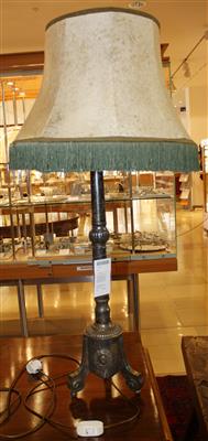 Tischlampe ehemaliger Kerzenleuchter Ende 19 JH., - Antiques and art