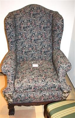 Ohrenbackenfauteuil, - Antiques and art