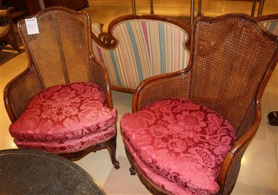 Paar Fauteuils im Barockstil Ende 19 JH., - Arte e antiquariato