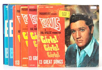 18 LP's Elvis Presley 7 x Girls! Girls! Girls! 11 x G. I. Blues, - Elvis Presley Memorabilien (Schallplatten, Literatur und Sammlerstücke)