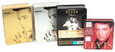 4 DVD-Boxen Elvis Presley Sammlereditionen z. B. The definitive collection Vol. 1 + 2, - Elvis Presley Oggetti commemorativi (dischi, letteratura, oggetti da collezione)