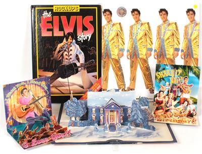 6 Stück 3D-Objekte von Elvis Presley - Elvis Presley Memorabilien (Schallplatten, Literatur und Sammlerstücke)