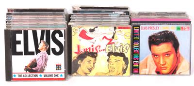 60 CD's Elvis Presley tlw. Sampler, - Elvis Presley Oggetti commemorativi (dischi, letteratura, oggetti da collezione)