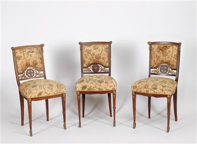 Satz von 3 neoklassizistischen Sessel - Antiques and art