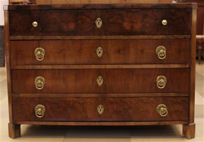 Biedermeier Schreibkommode um 1830/35, - Arte e antiquariato