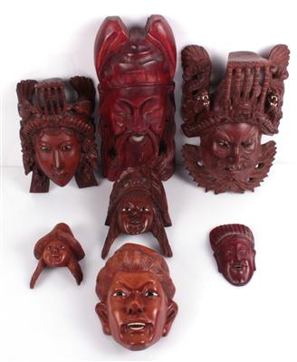 7 Asiatische Masken - Arte e antiquariato