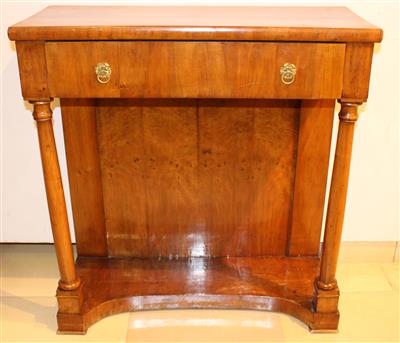 Biedermeier Wand- bzw. Konsoltisch, - Vánoční aukce - Umění a starožitnosti