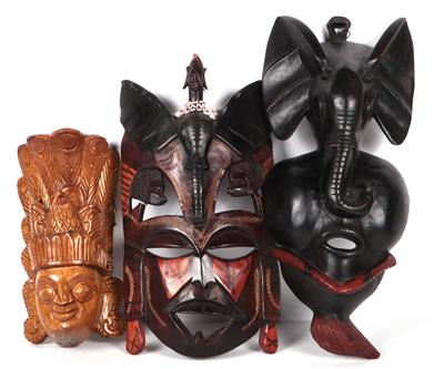 Sammlung asiatischer Masken - Umění a starožitnosti