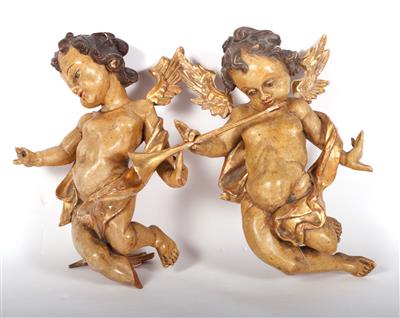 2 Engeln, 1 Flöte - Kunst, Antiquitäten und Möbel online auction