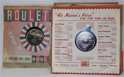 19 Schellacks - Vintage radios and rare vinyl recordings