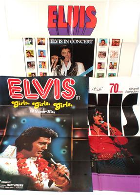 3 Plakate Elvis Presley - Historische Unterhaltungstechnik und Schallplattenraritäten