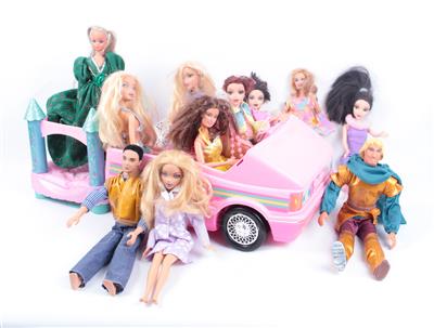 10 Barbie Puppen, 2 Ken - Kunst, Antiquitäten und Möbel