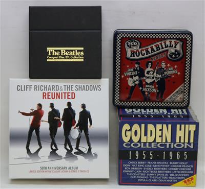 4 CD-Boxen - Historische Unterhaltungstechnik und Schallplatten