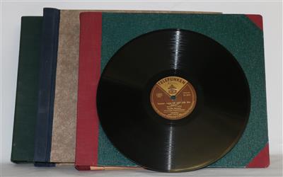 46 Schellacks - Historische Unterhaltungstechnik und Schallplatten