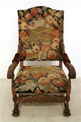 Historismus Fauteuil, - Weihnachtsauktion Kunst, Antiquitäten und Möbel