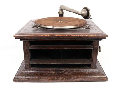 Trichterloses Tischgrammophon Columbia Viva-tonal Grafonola, - Historic entertainment technology and vinyls