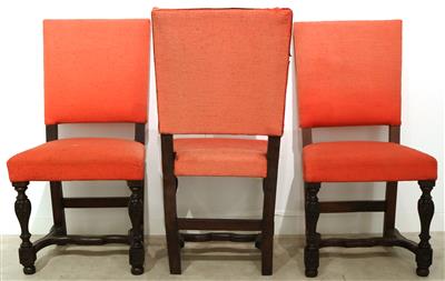 5 Sessel im Barockstil unter tlw. Verwendung älterer Materialteile gearbeitet, - Kunst, Antiquitäten und Möbel