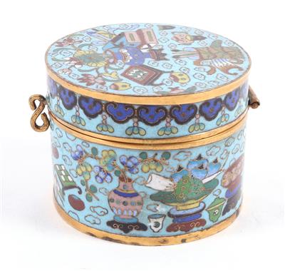 Cloisonné-Deckeldose - Antiques and art