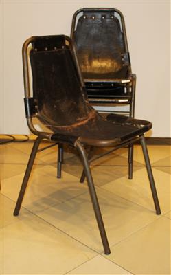 Satz von sechs Stühle im Stile von Charlotte Perriand, - Design Sale