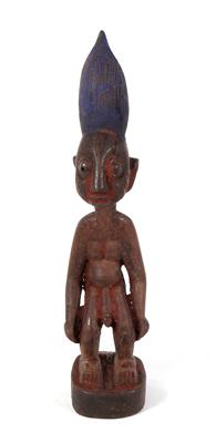 Yoruba, Nigeria, eine männliche Zwillingsfigur "Ibeji" - Antiques and art