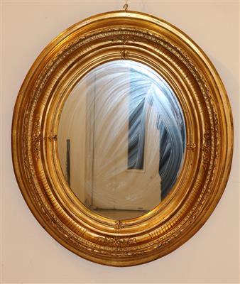 Ovaler Salonspiegel, - Antiques and art
