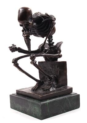 Sitzendes Skelett - Arte e antiquariato
