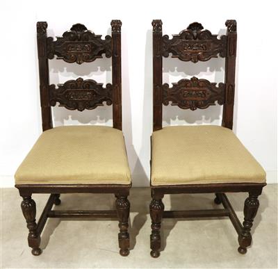Paar Sessel im Frühbarockstil, - Antiques and art