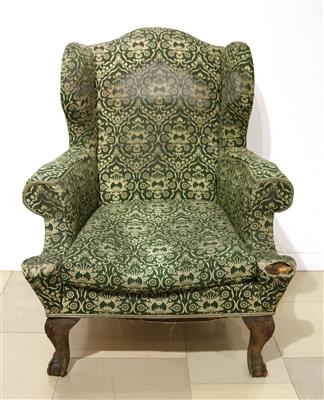 Ohrenbackenfauteuil, - Kunst, Antiquitäten und Möbel