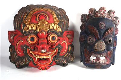 5 Zeremonienmasken - Antiques and art