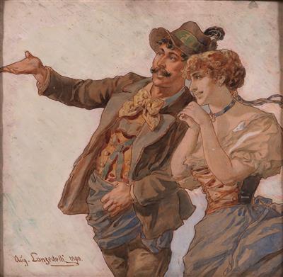 August Lanzedelli Win 1860- 1890 - Kunst, Antiquitäten und Möbel