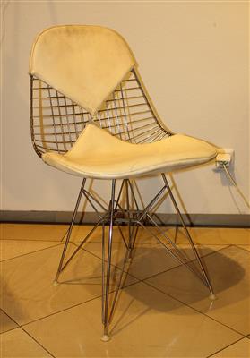 Stuhl "wire-mesh side chair" Modell DKR, - Umění a starožitnosti